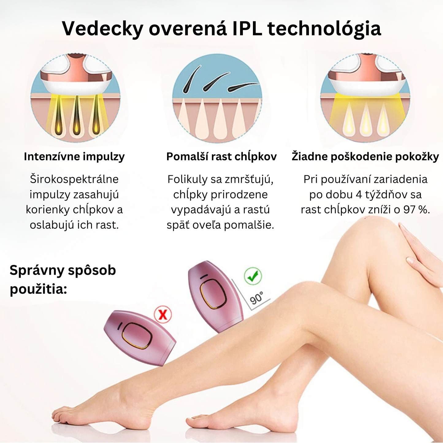 Glowie™ IPL epilátor – Zariadenie na odstránenie chĺpkov